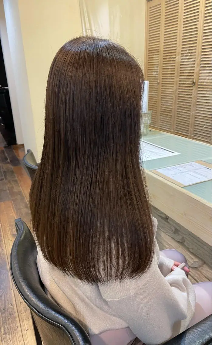 ロング カラー 梶原 真帆のヘアスタイル