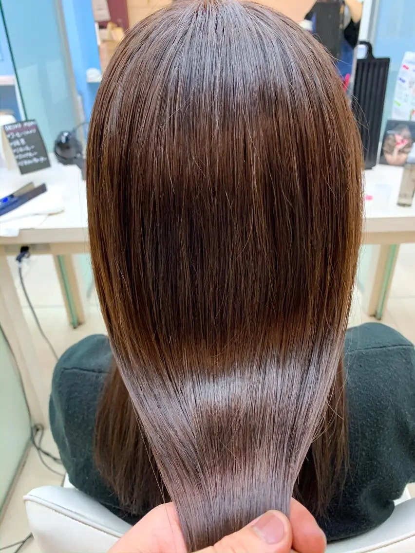 セミロング カラー トリートメント どんな髪の悩みも解決 します✨田嶋俊一✨のヘアスタイル