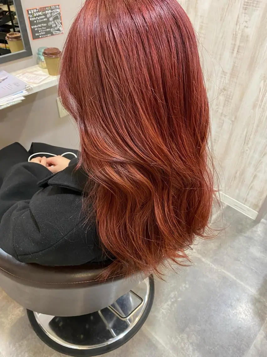 ロング カラー ブリーチ ノンダメージ 🥑mikubanのヘアスタイル