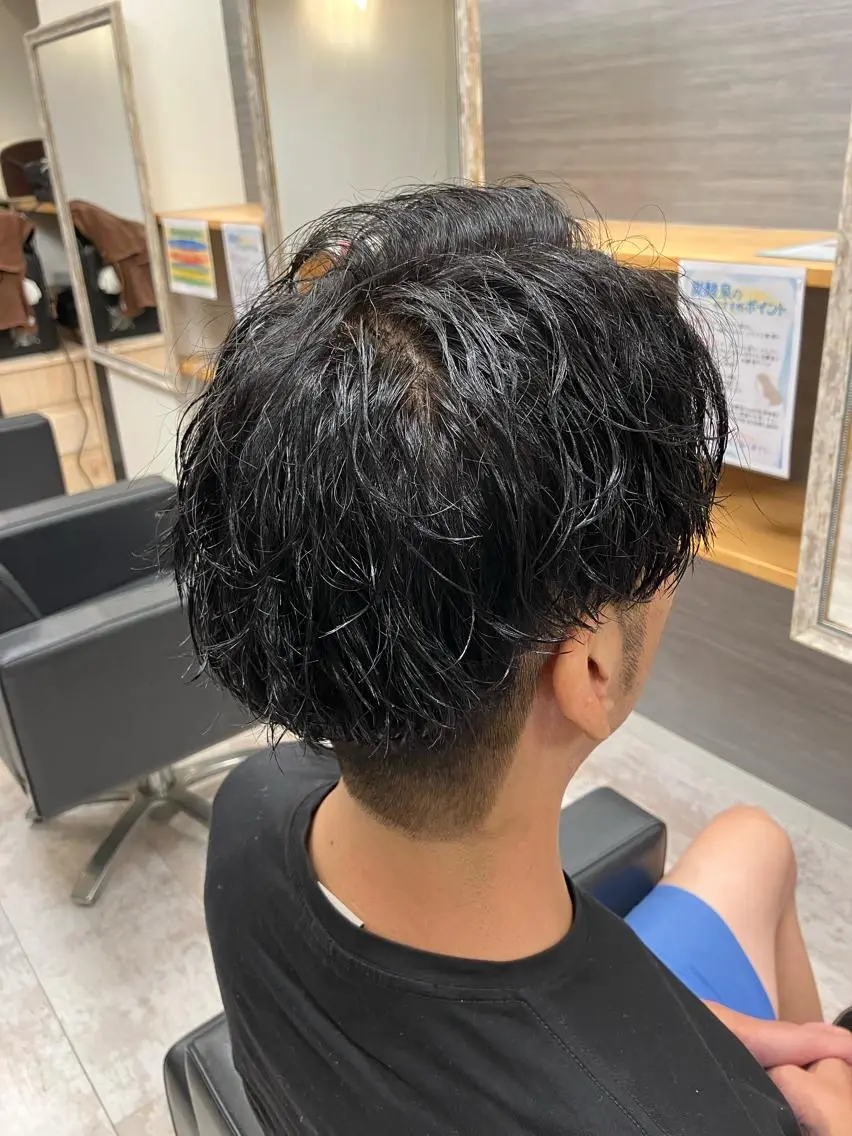 パーマ メンズ カット パーマ メンズ特化/パーマ/ フェードWATARUのヘアスタイル