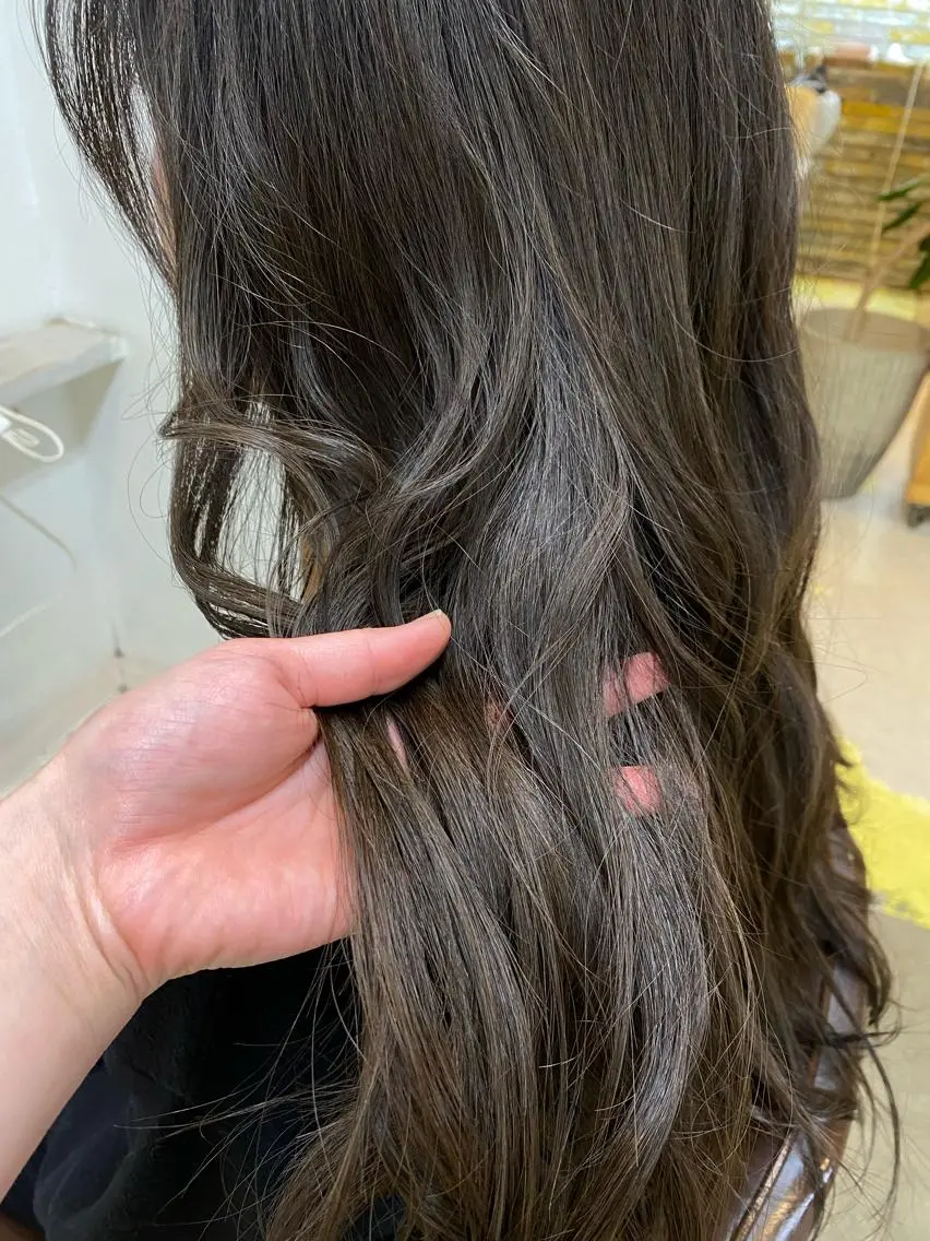 ロング ヘアカラー トリートメント Moca 〰️のヘアスタイル