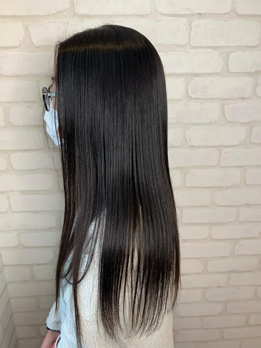 ロング 縮毛矯正 秋葉 万柚子のヘアスタイル