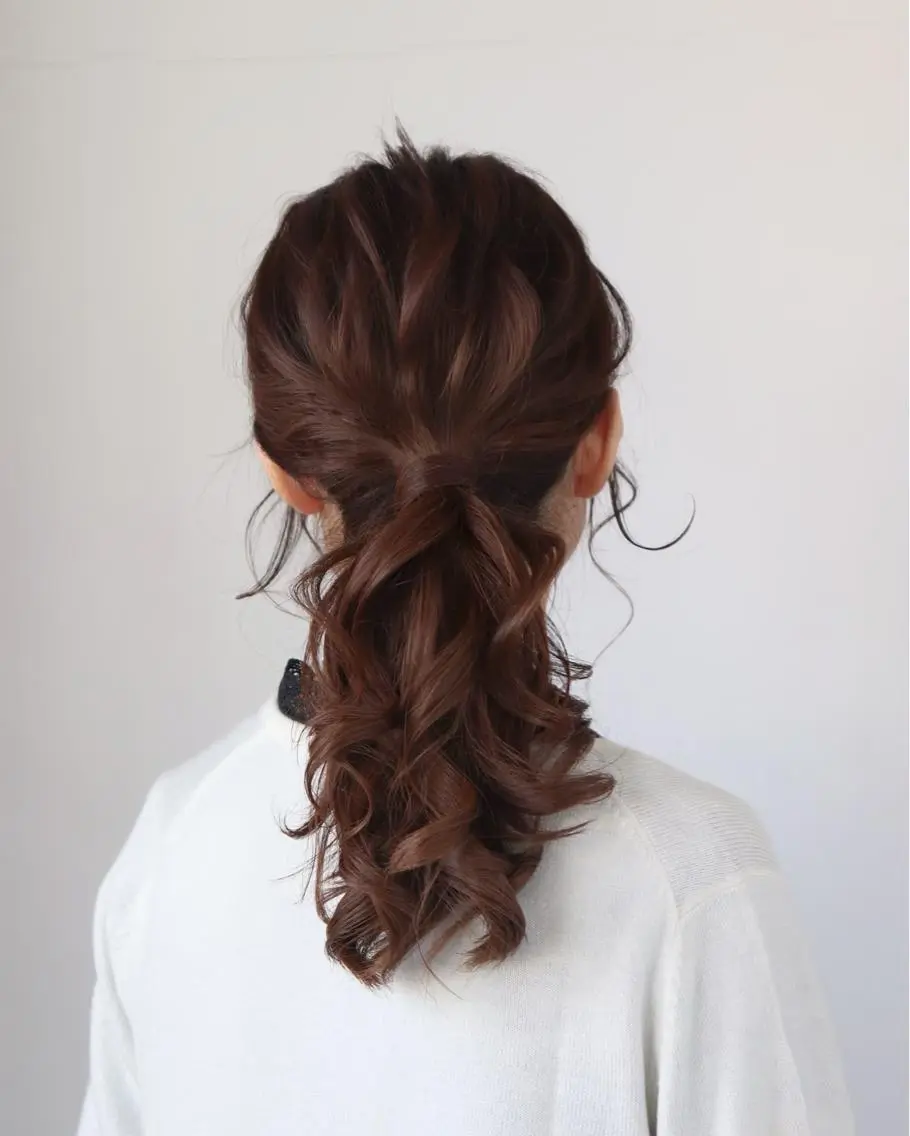 ミディアム ヘアアレンジ 🐧銀座/ショート/ ショートボブ広瀬🐧のヘアスタイル