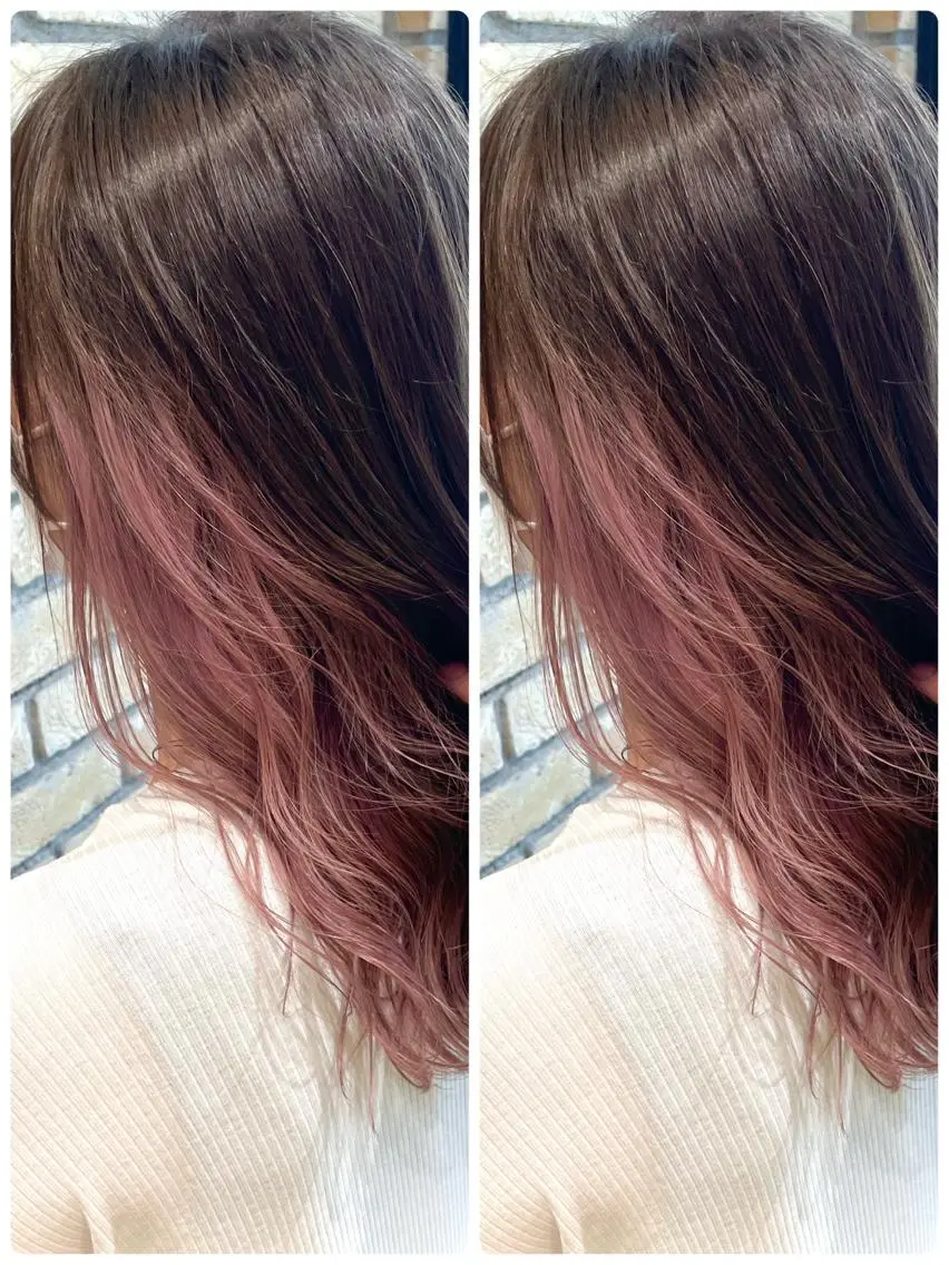 セミロング カラー 🌟透明感カラー 🌟松岡勇輝のヘアスタイル