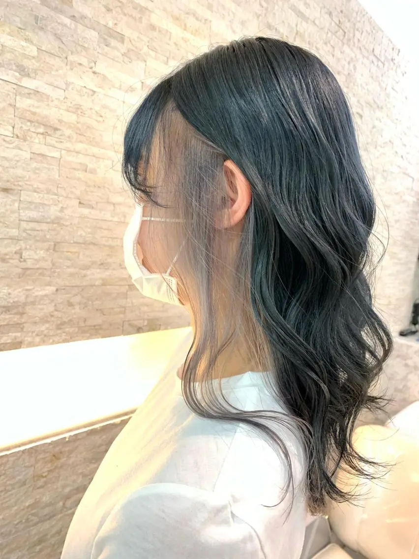 ロング カラー ヘアアレンジ ブリーチ ラベンダーカラー シルバー 🔶似合わせセンター パート/ヤス🔶のヘアスタイル
