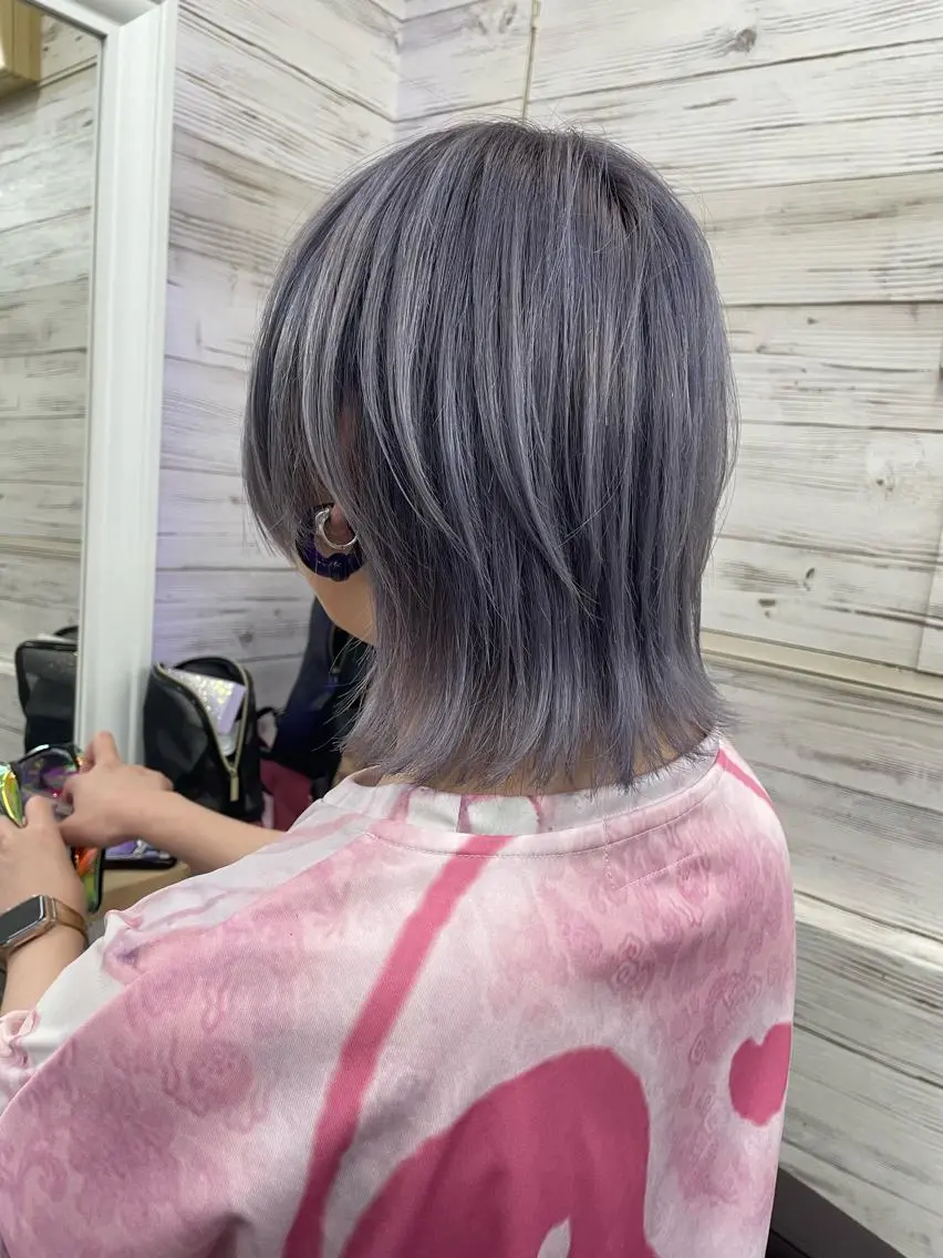 ミディアム ウルフカット 北沢 隆のヘアスタイル