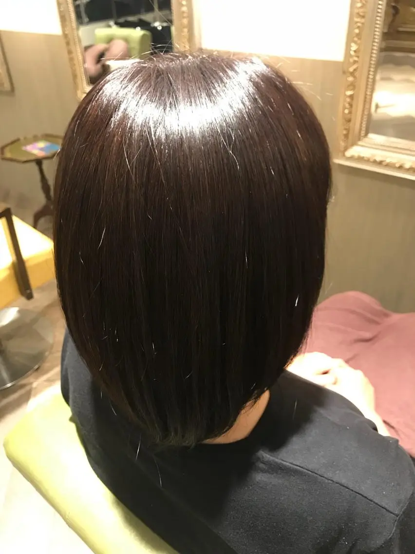 ミディアム カラー アッシュ 透明感カラー 韓国スタイル🇰🇷 annaのヘアスタイル