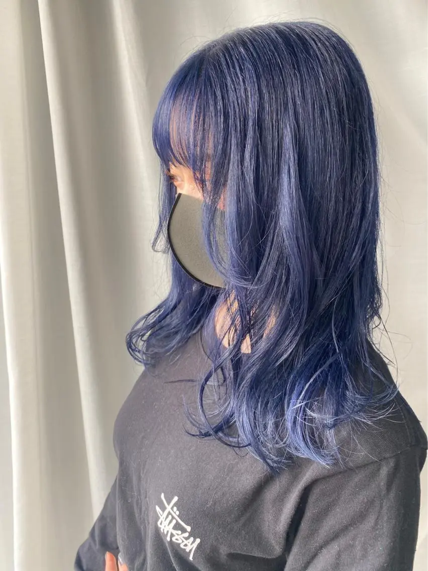 セミロング カラー ヘアカラー トリートメント lani ブリーチ /ダブルカラーのヘアスタイル