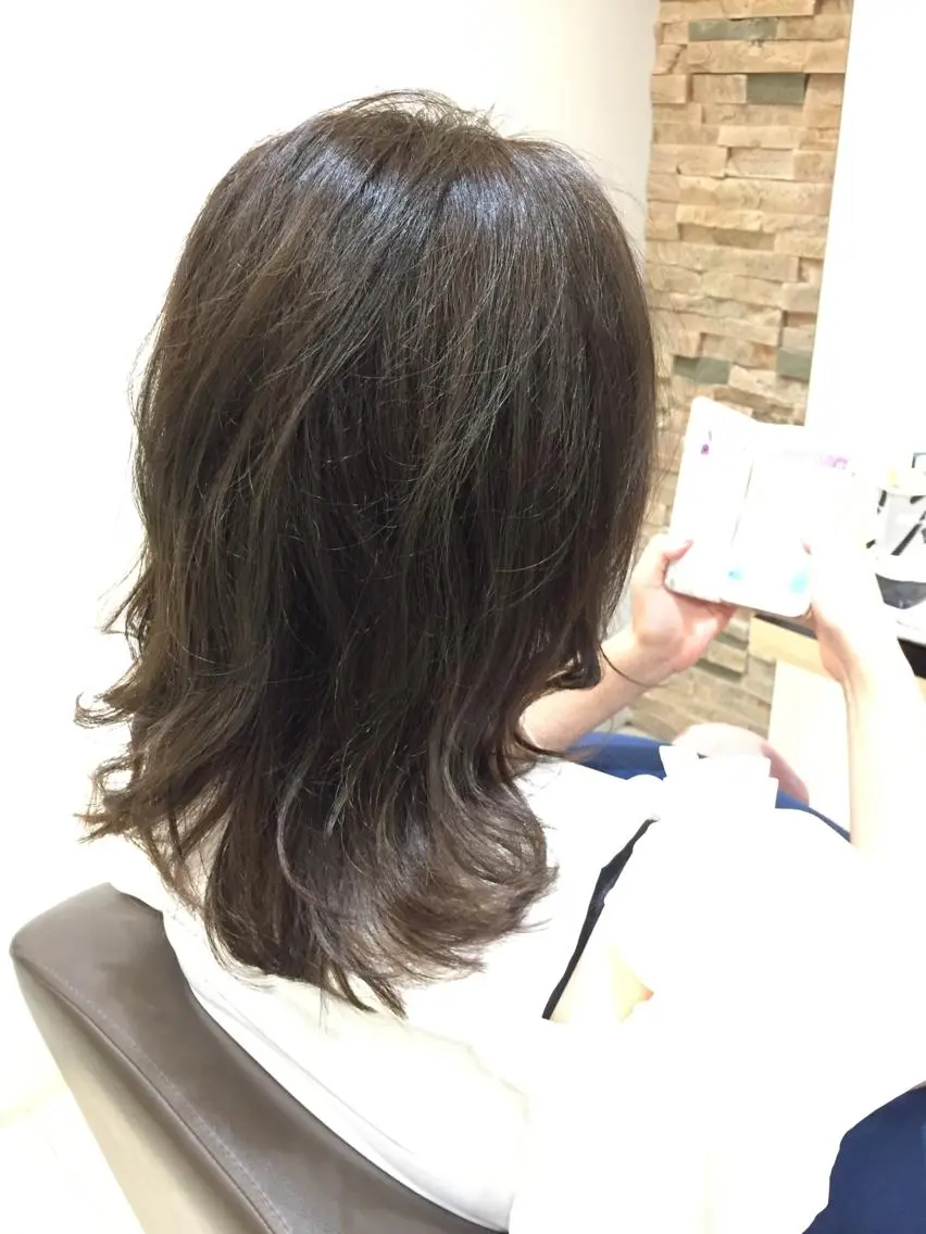 ミディアム カラー Rayt hair レイトヘアーのヘアスタイル