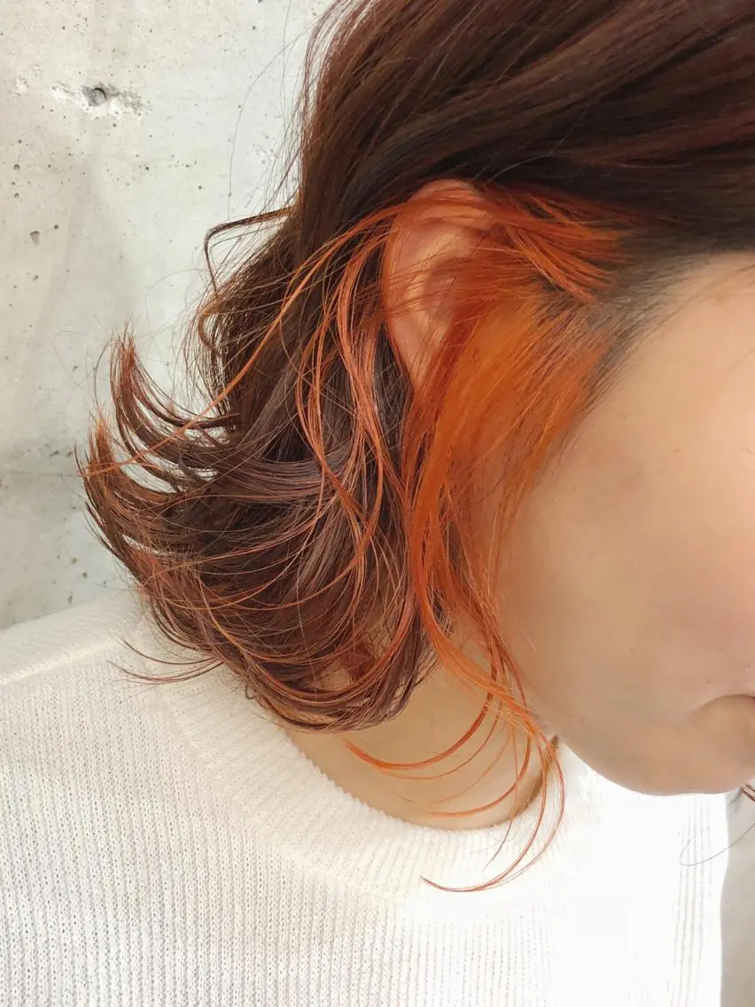 ミディアム カラー イヤリングカラー カット ヘアカラー トリートメント ヘアセット センスをお届けします 大谷将生infpのヘアスタイル