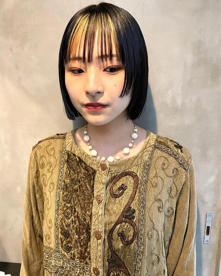 ショート カラー ボブ カット ヘアカラー トリートメント 👑ボブはお任せ ミヤノ👑のヘアスタイル