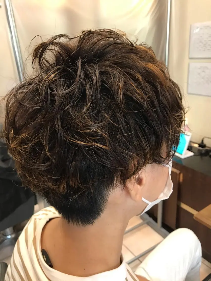 パーマ メンズ カット ヘアカラー トリートメント 透明感韓国ヘア♡ みつきのヘアスタイル