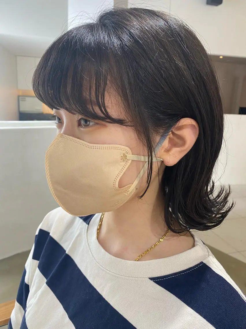 ショート 切りっぱなしボブ ボブ I nagiのヘアスタイル