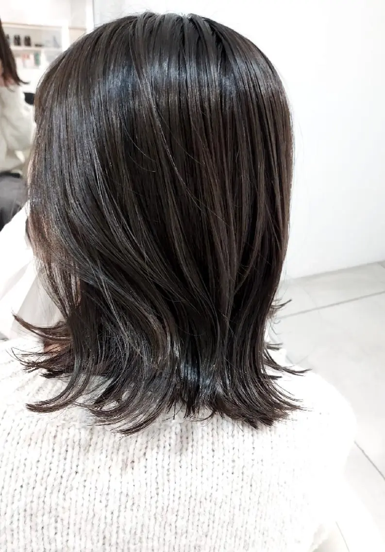ミディアム カラー 透明感カラー 樋口 千尋のヘアスタイル