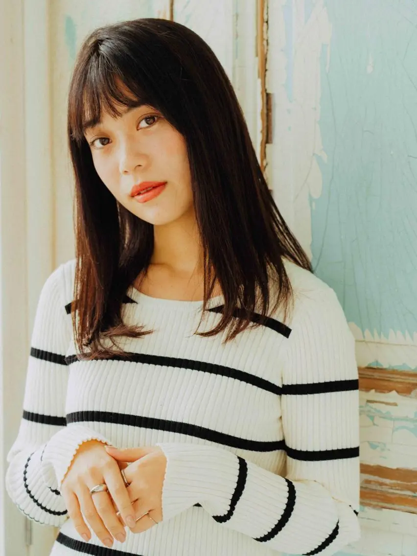 セミロング カラー パーマ ヘアアレンジ メンズ キッズ ネイル マツエク・マツパ メンズウルフカット アディクシーカラー 透明感カラー ボブ ウルフカット 藤井 仁紀のヘアスタイル