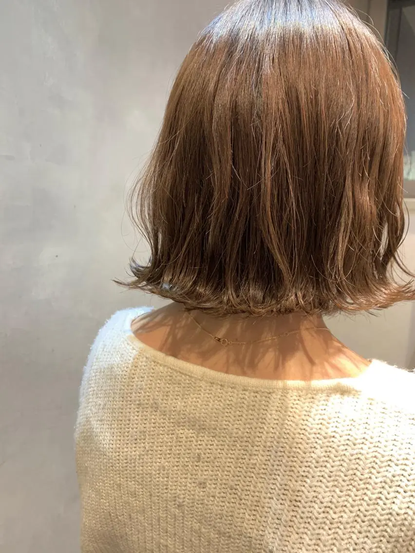 ミディアム カラー カット ヘアカラー トリートメント 明治神宮前 NANAMIのヘアスタイル