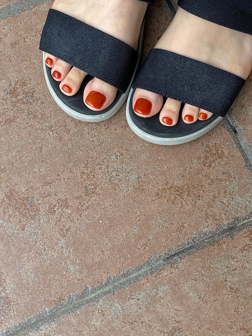 ネイル ブラウン オレンジ and M. nailのネイルデザイン