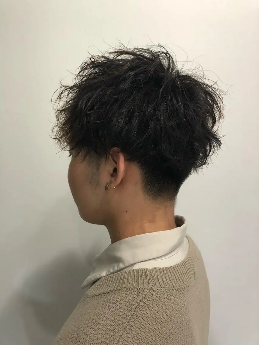 パーマ メンズ メンズパーマ スパイラルパーマ カット パーマ 森本裕/オーナー/ ハイトーン/パーマのヘアスタイル