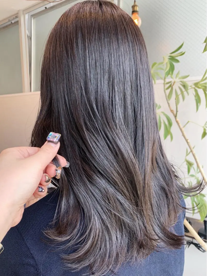 セミロング 髪質改善 縮毛矯正 トリートメント カット ヘアカラー トリートメント 髪質改善/縮毛矯正 🎀小林 唯 🎀のヘアスタイル