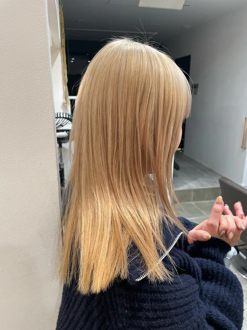 ミディアム カラー ヘアカラー 鈴村 大介のヘアスタイル