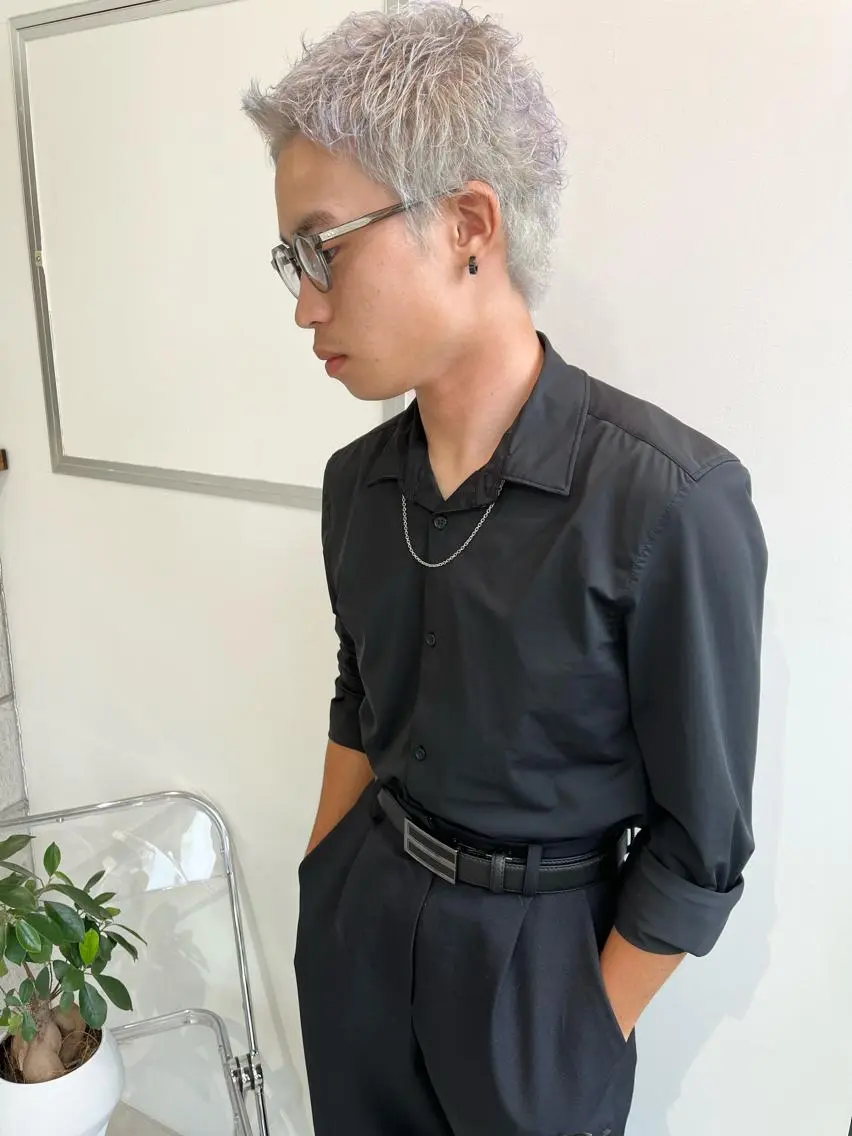 ショート メンズ カット ヘアカラー ill副店長 立和田純也のヘアスタイル