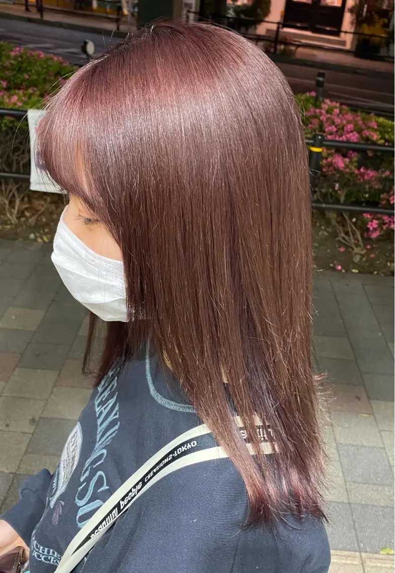 セミロング カラー ヘアアレンジ TSUNA 🌙 Lim 五反田のマツエク・マツパデザイン