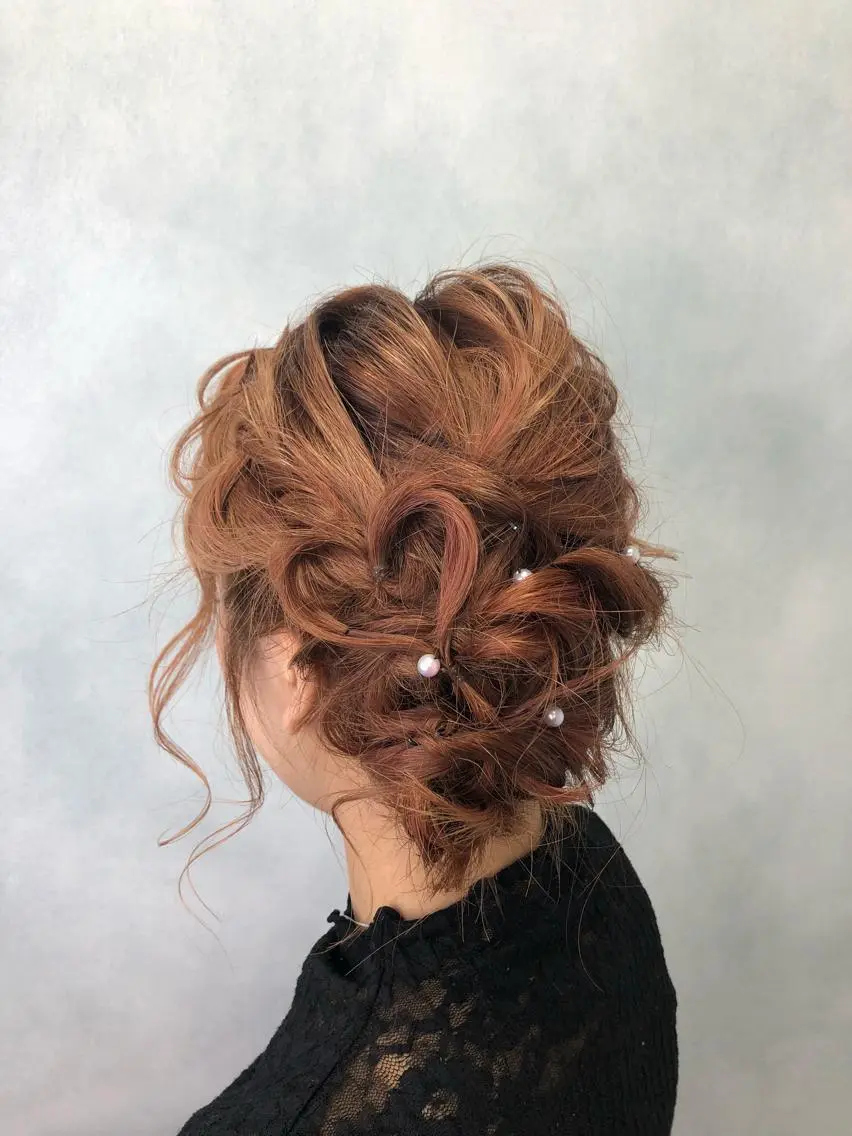 ミディアム ヘアアレンジ ヘアセット メンズ多数⚡ブリーチ 特化💚Acchonのヘアスタイル