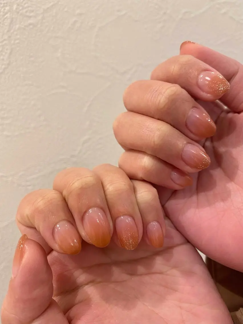 ネイル ラメ(グリッター) emunail あやかのネイルデザイン