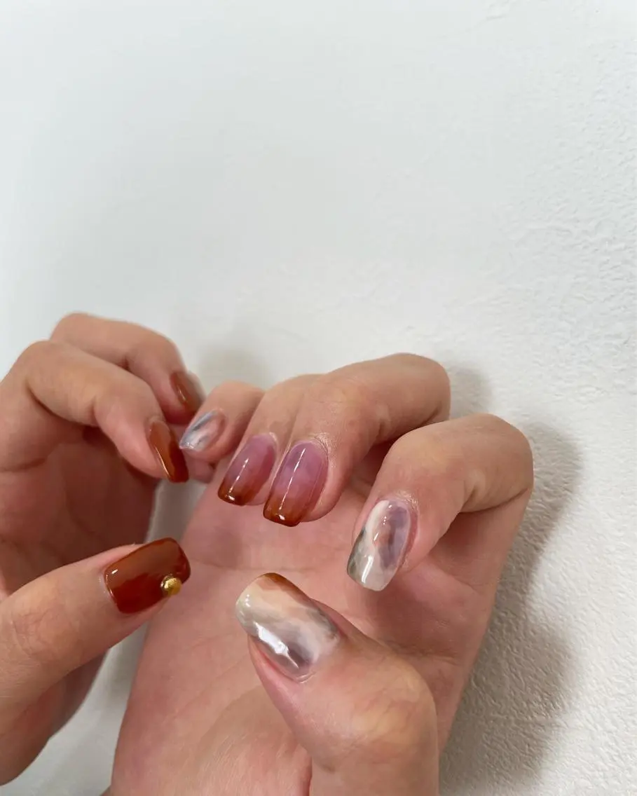 ネイル ハンドネイル フットネイル kiii.__ ✴︎*のネイルデザイン