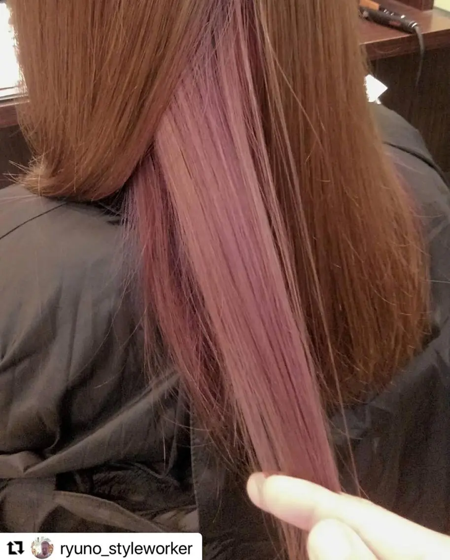 ミディアム カラー メンズ メンズブリーチ ブリーチ ピンクカラー 🩷Eny terrace🩷のヘアスタイル
