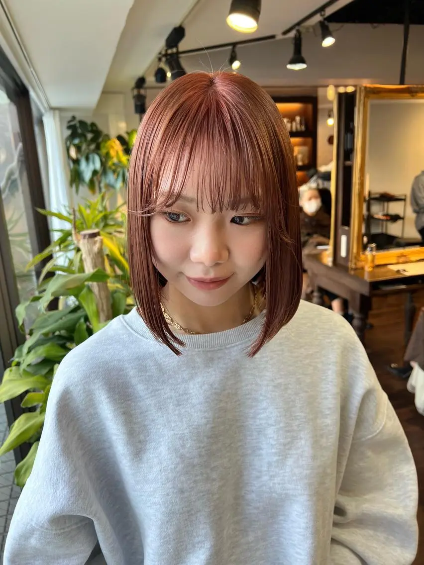 ミディアム カラー ハイトーン/ボブ 🎀sonokaのヘアスタイル