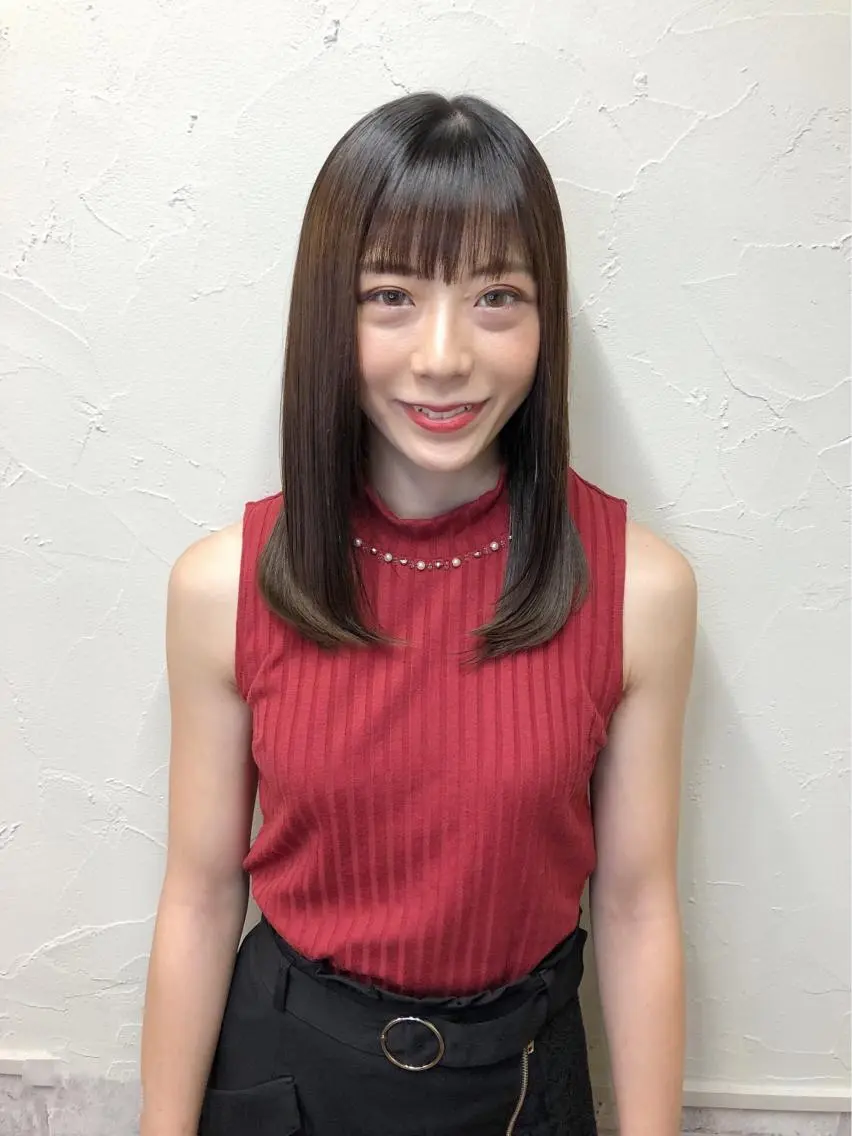 セミロング 髪質改善/レイヤー ストウシンゴのヘアスタイル
