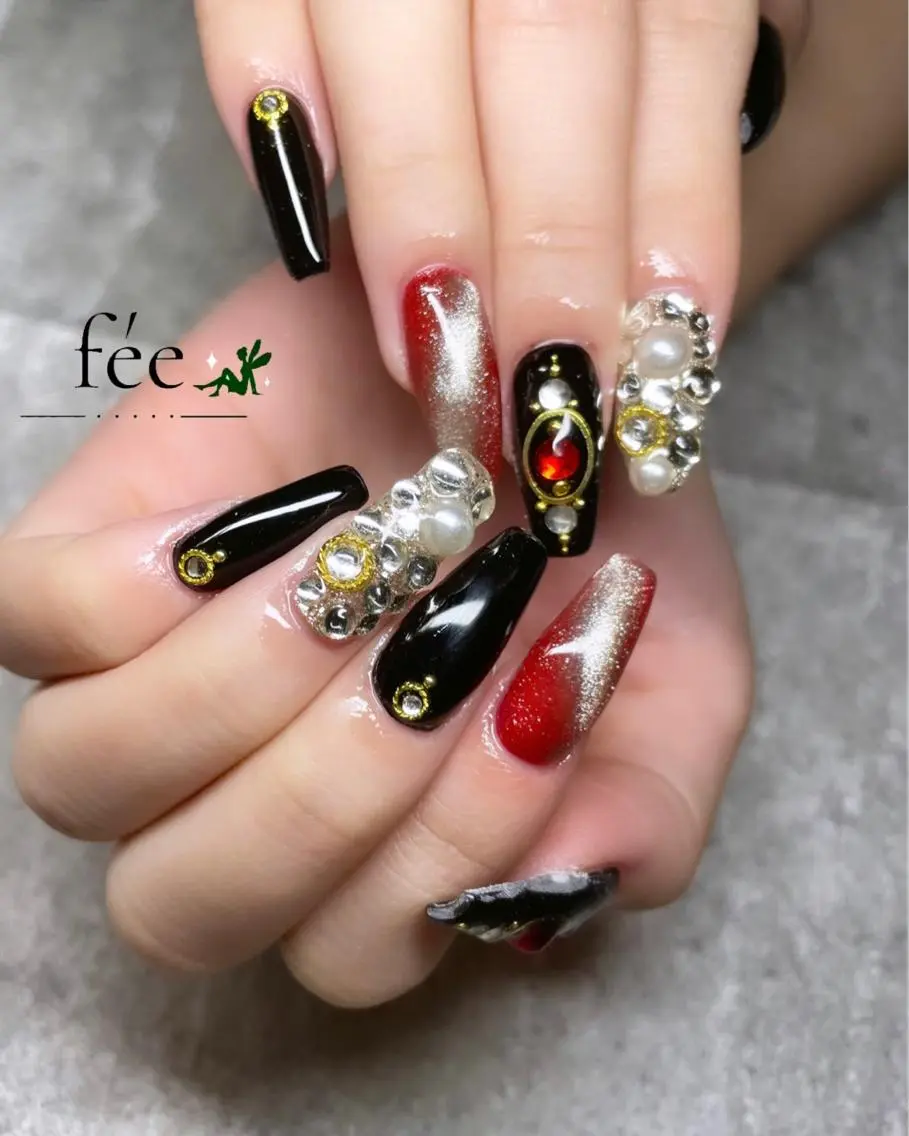 ネイル フットネイル ジェルネイル 韓国ネイル マグネットネイル ミラーネイル ハンドネイル nail salon fee(フィー)のネイルデザイン