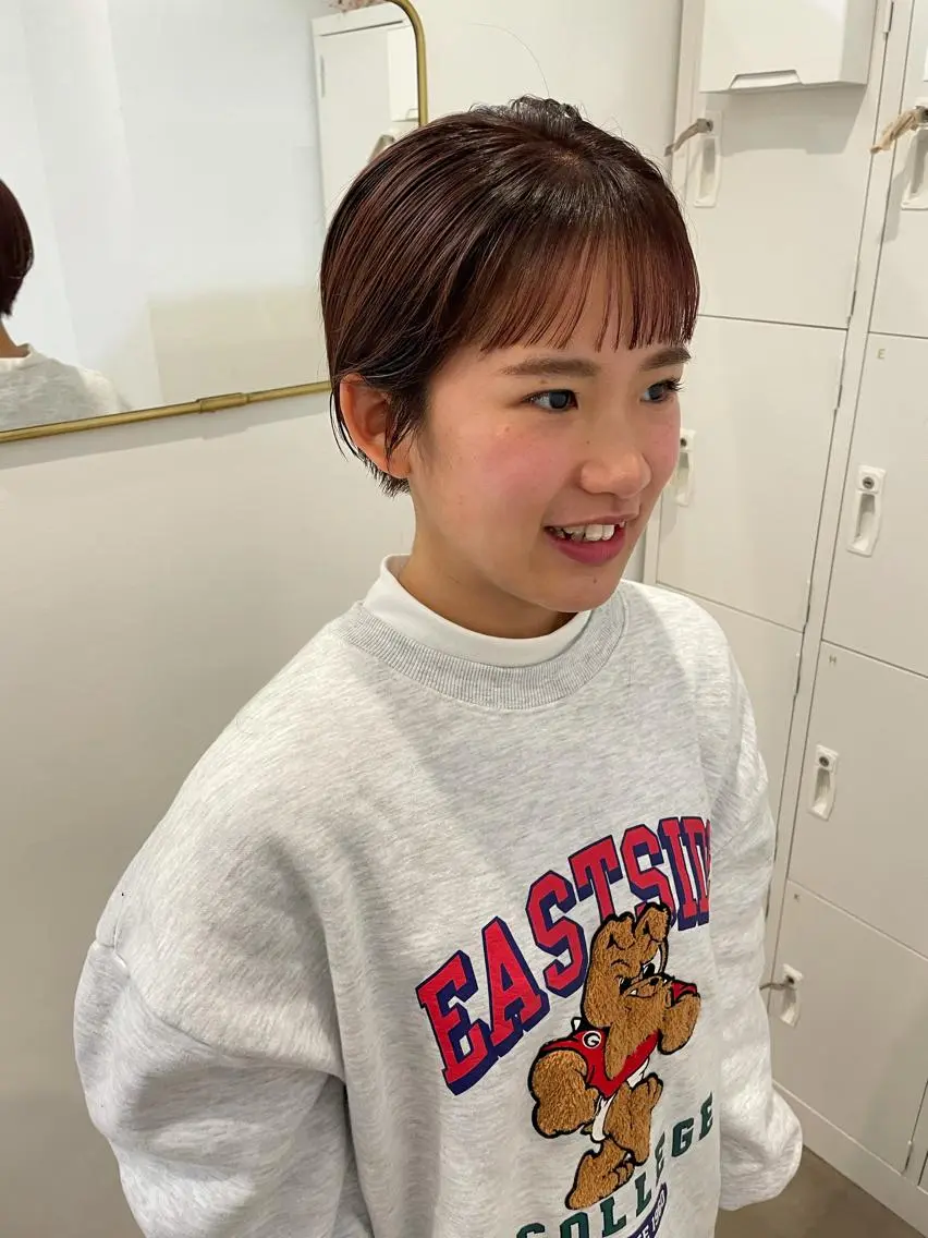 ショート 大迫 江梨のヘアスタイル