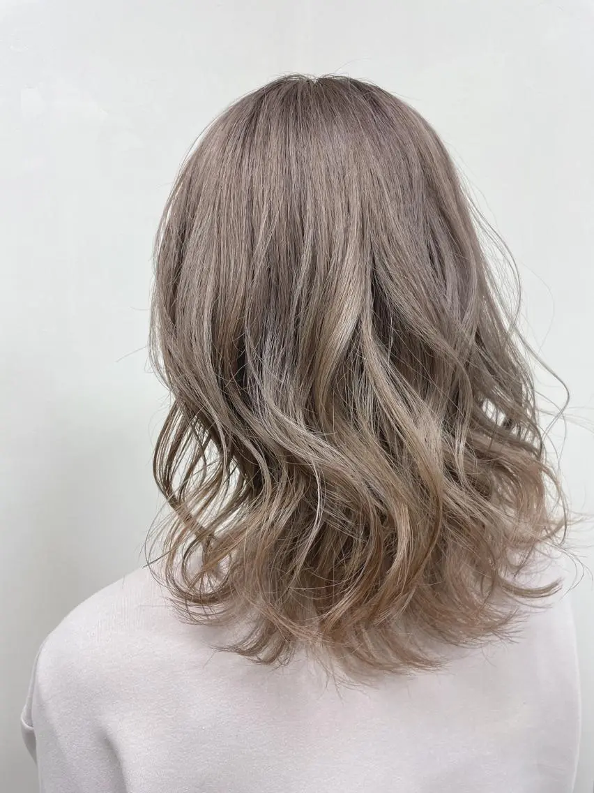 ミディアム カラー カット ヘアカラー コレットヘアー 田中アヤノのヘアスタイル