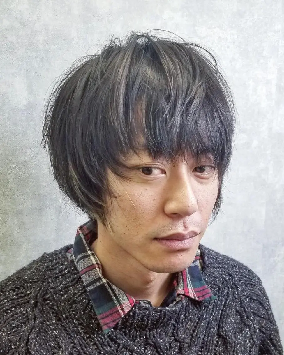 ショート メンズ マッシュ カット 石井 静のヘアスタイル