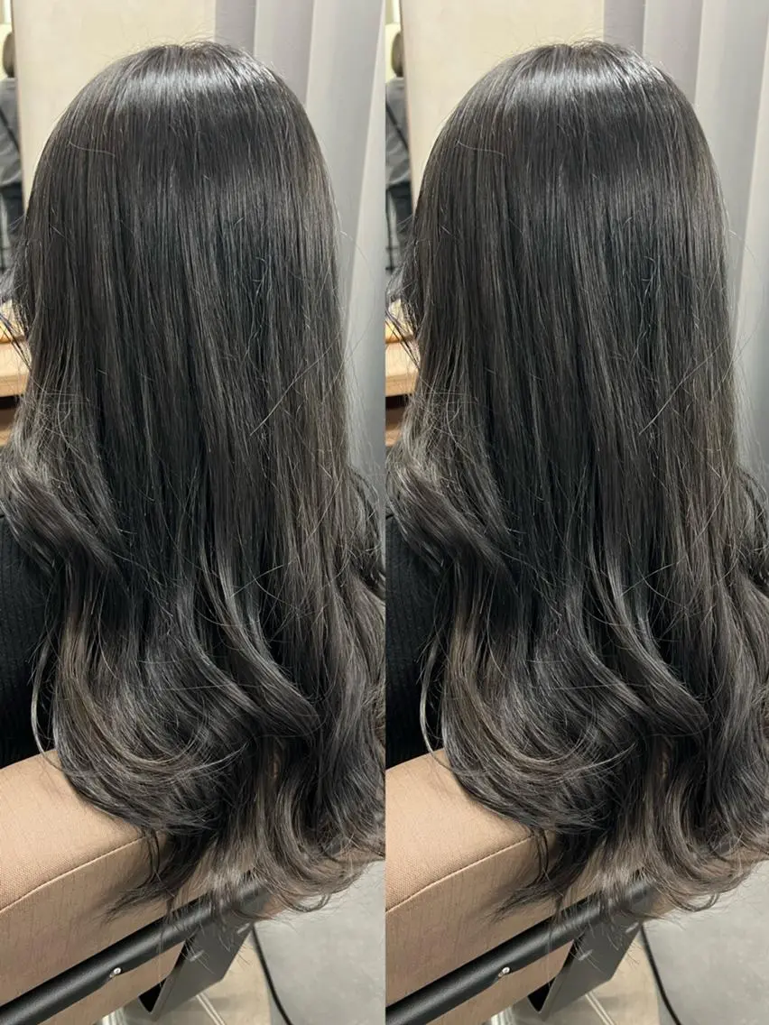 ロング カラー カット 縮毛矯正 TELA HAIRのヘアスタイル