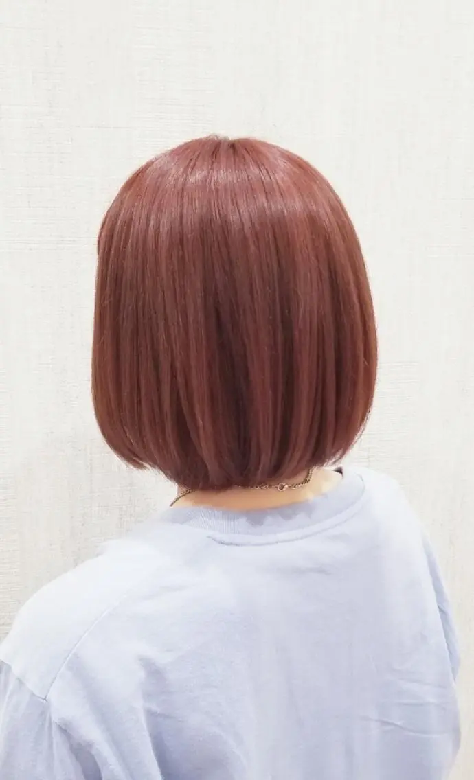 ショート カラー 透明感カラー ピンクカラー カット ヘアカラー レイヤー×艶髪特化 代表 西村功平のヘアスタイル