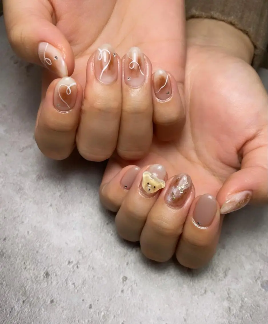 ショート ネイル BELLUNA Mizuki❤︎のネイルデザイン