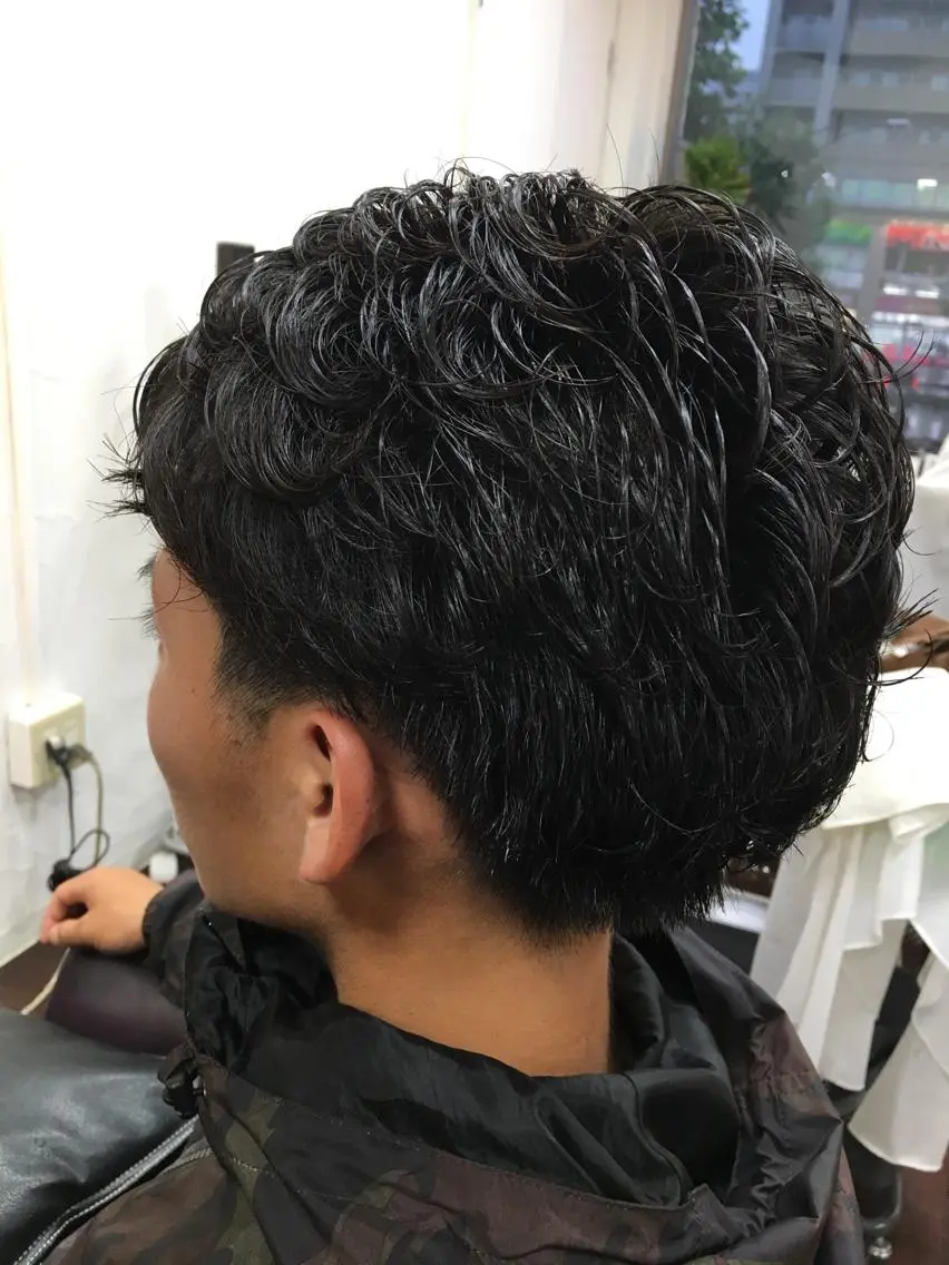 パーマ メンズ メンズパーマ 髪質改善カラー🦋 田村のヘアスタイル