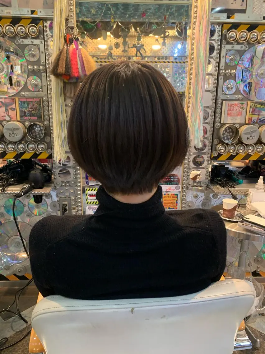 ショート カラー ヘアアレンジ ハンサムショート ショートヘア 🌈派手髪エクステ ブレイズ🌈ひろとのヘアスタイル