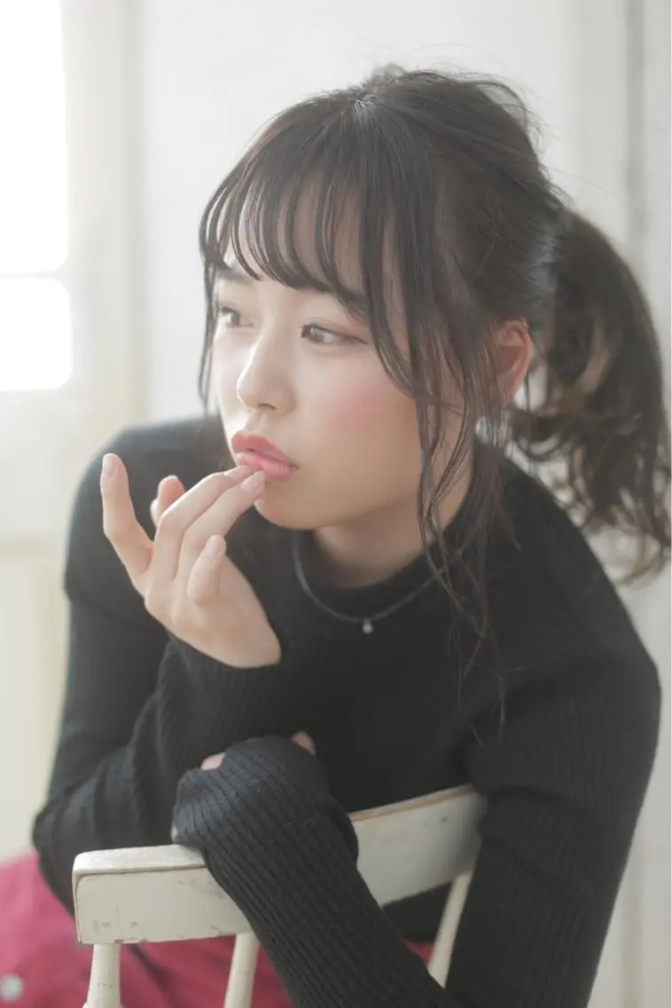 セミロング ヘアアレンジ 美髪"縮毛矯正" 別所レイヤ【なんば】のヘアスタイル