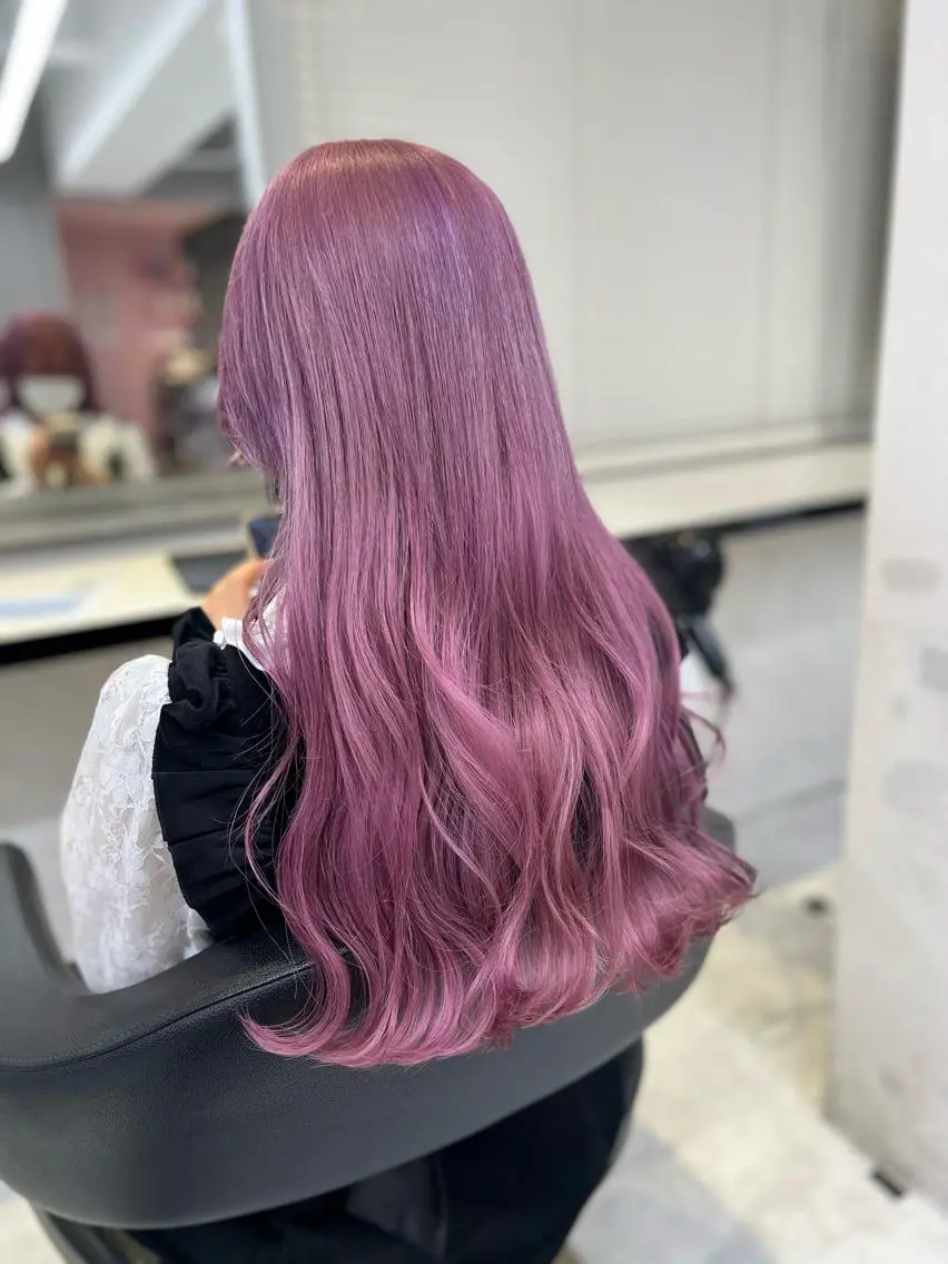 セミロング カラー ヘアアレンジ カット ヘアカラー トリートメント ヘッドスパ ヘアセット 💕上野美容師☁ ブリーチ💖サワのヘアスタイル