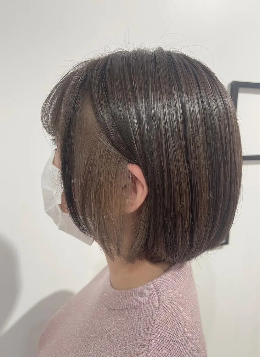 ショート カラー アッシュ アッシュブラウン バレイヤージュ ベージュカラー ブリーチ きむら かずきのヘアスタイル