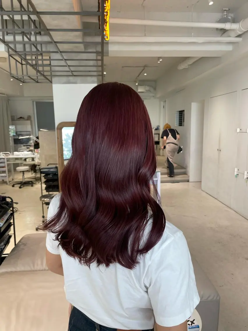 セミロング カラー loely 💞miyuのヘアスタイル