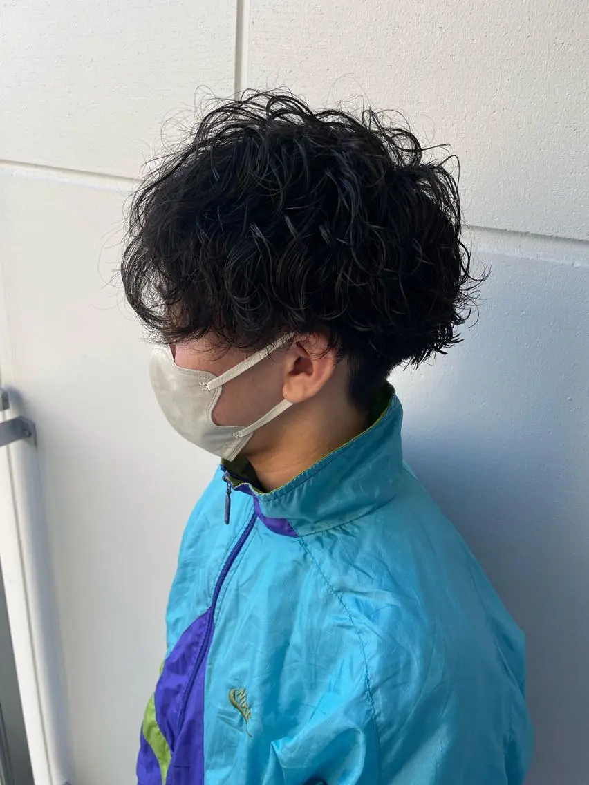 ショート パーマ メンズ 辻堂メンズ特化 YU-YAのヘアスタイル