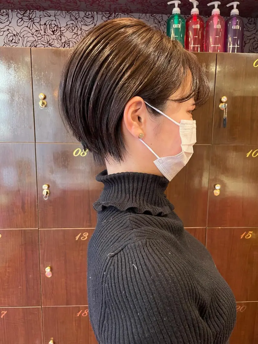 ショート カラー ショートヘア 小顔カット ✂️ショートの匠✂️ 國井慎平のヘアスタイル