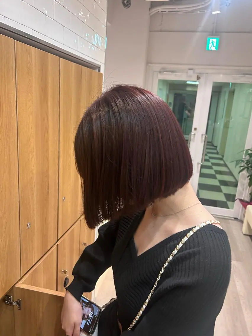 ショート カット ヘアカラー トリートメント emi/髪質改善/ 韓国風/艶カラーのヘアスタイル