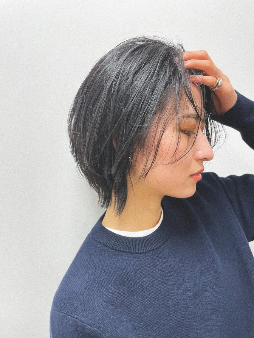 ミディアム ショート特化 /天神大名/ハルナのヘアスタイル