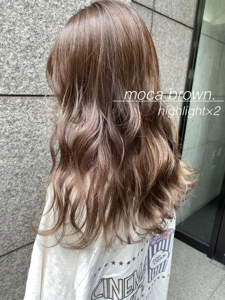 セミロング カラー ベージュカラー 小林 夢羽のヘアスタイル
